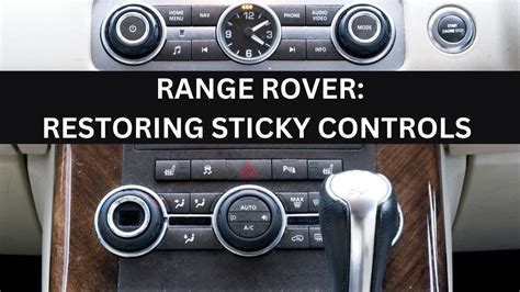 You don&39;t have to replace them, if you can find . . Range rover sticky knobs